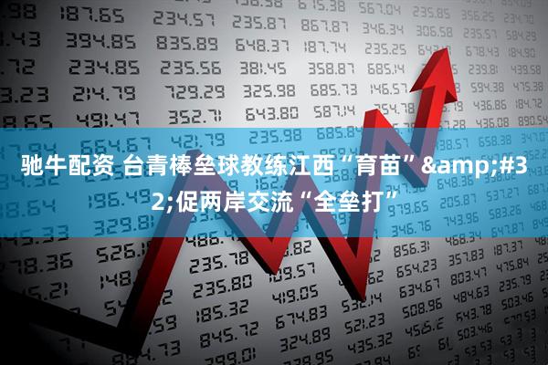 驰牛配资 台青棒垒球教练江西“育苗”&#32;促两岸交流“全垒打”